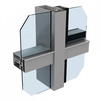 Aluminum extrusion curtain wall profile