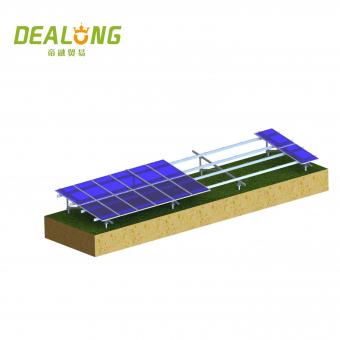 Aluminum Solar Ground Mounts for Screw Pile or Ramming Post Foundation - AluSolarMount.com